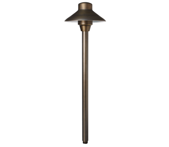 Unique Lighting Lancer6 Path Light, No Lamp, 21" Tall, Weathered Brass - Path Light - All Lighting Direct