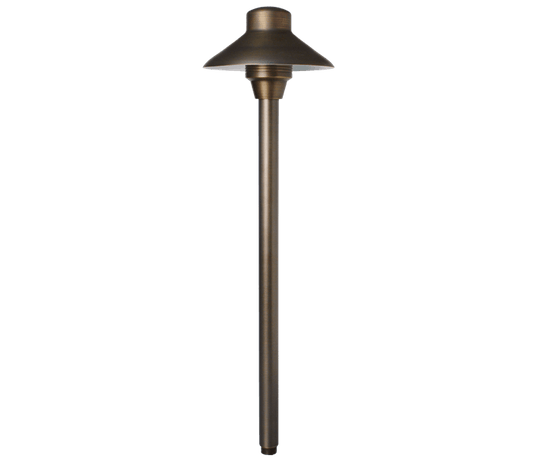 Unique Lighting Lancer6 Path Light, No Lamp, 21" Tall, Weathered Brass - Path Light - All Lighting Direct