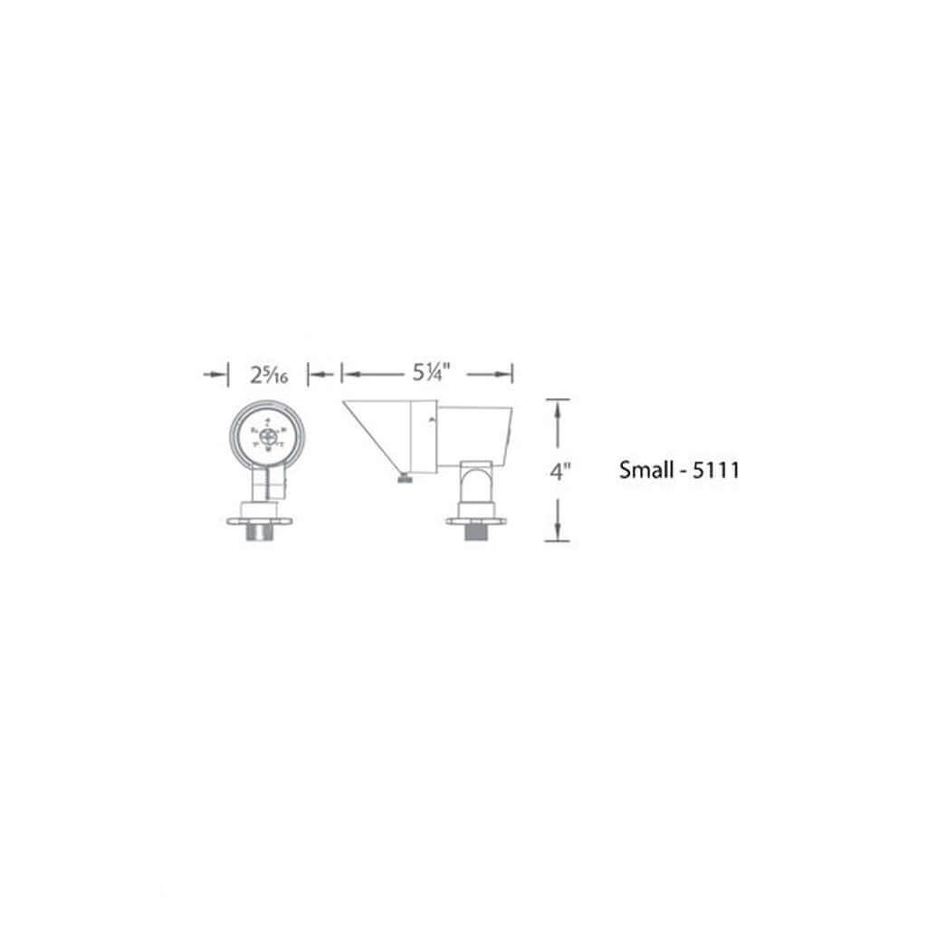 WAC 5111-27BZ • 7W Small LED Accent Light • Adj Beam and Lumens, 2700K • Bronze - Uplight - All Lighting Direct