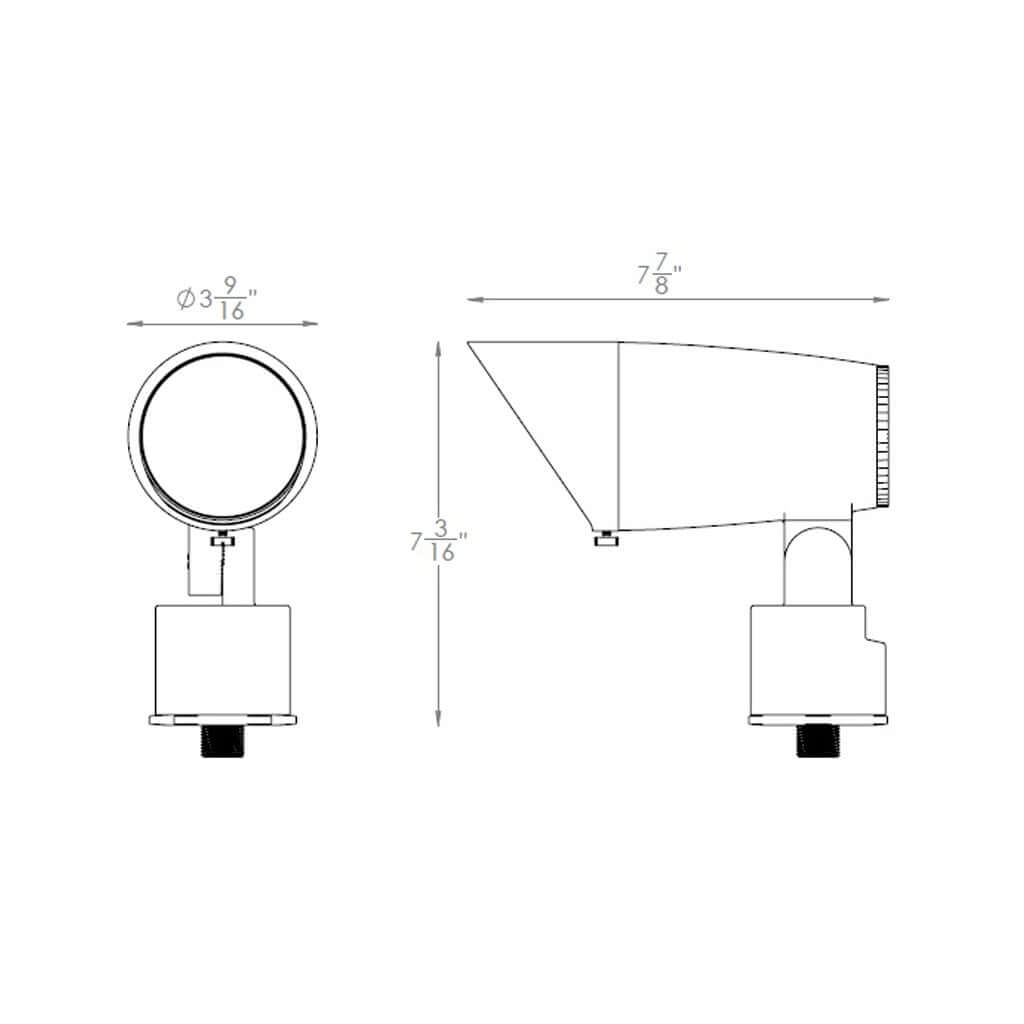 WAC 5812-CSBZ • 24W Colorscaping LED Accent Light • 15V RBGWW • Bronze - - All Lighting Direct