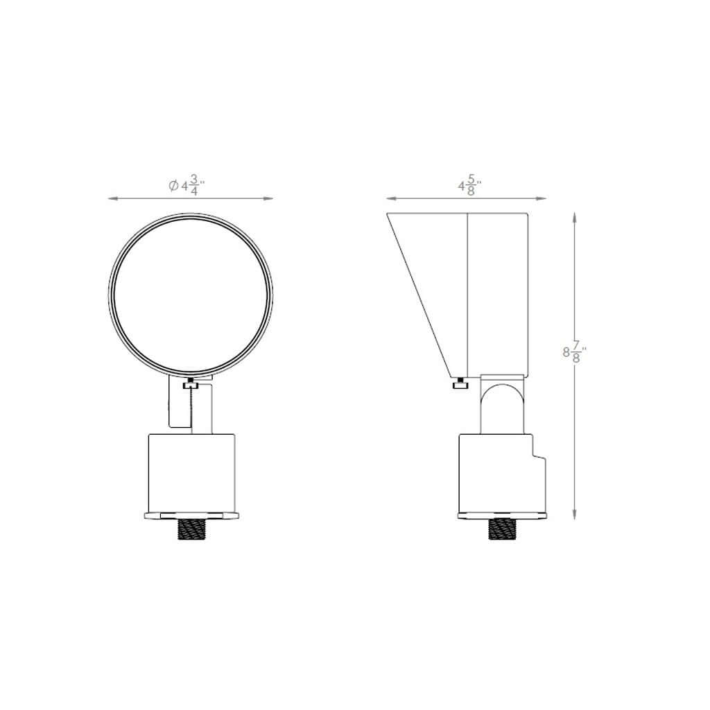 WAC 5813-CSBZ • 14W Colorscaping LED Power Accent • 15V RBGWW • Bronze - Uplight - All Lighting Direct