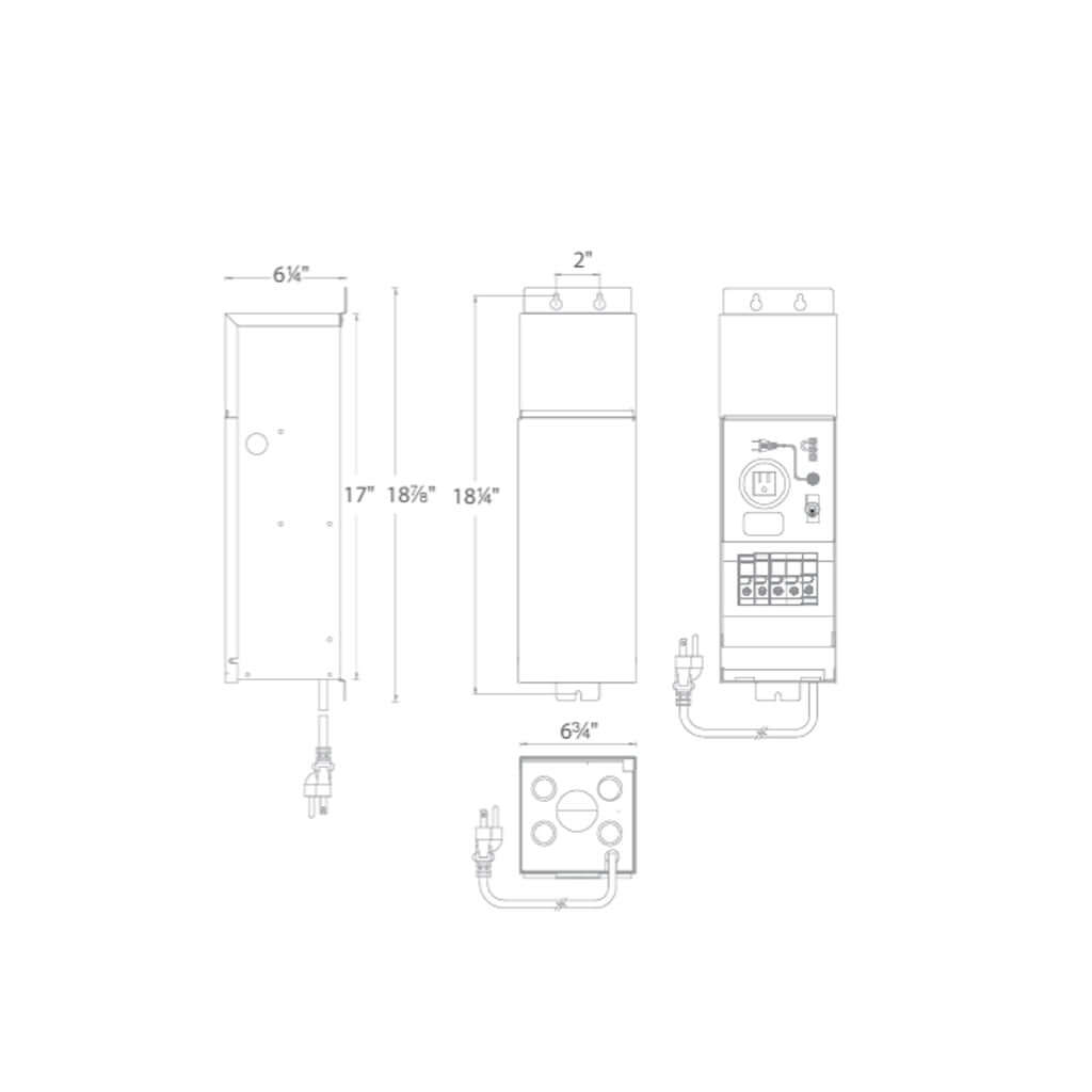 WAC 9150-TRN-SS • 150W Magnetic Outdoor Transformer • 12V • Stainless Steel - Transformer - All Lighting Direct