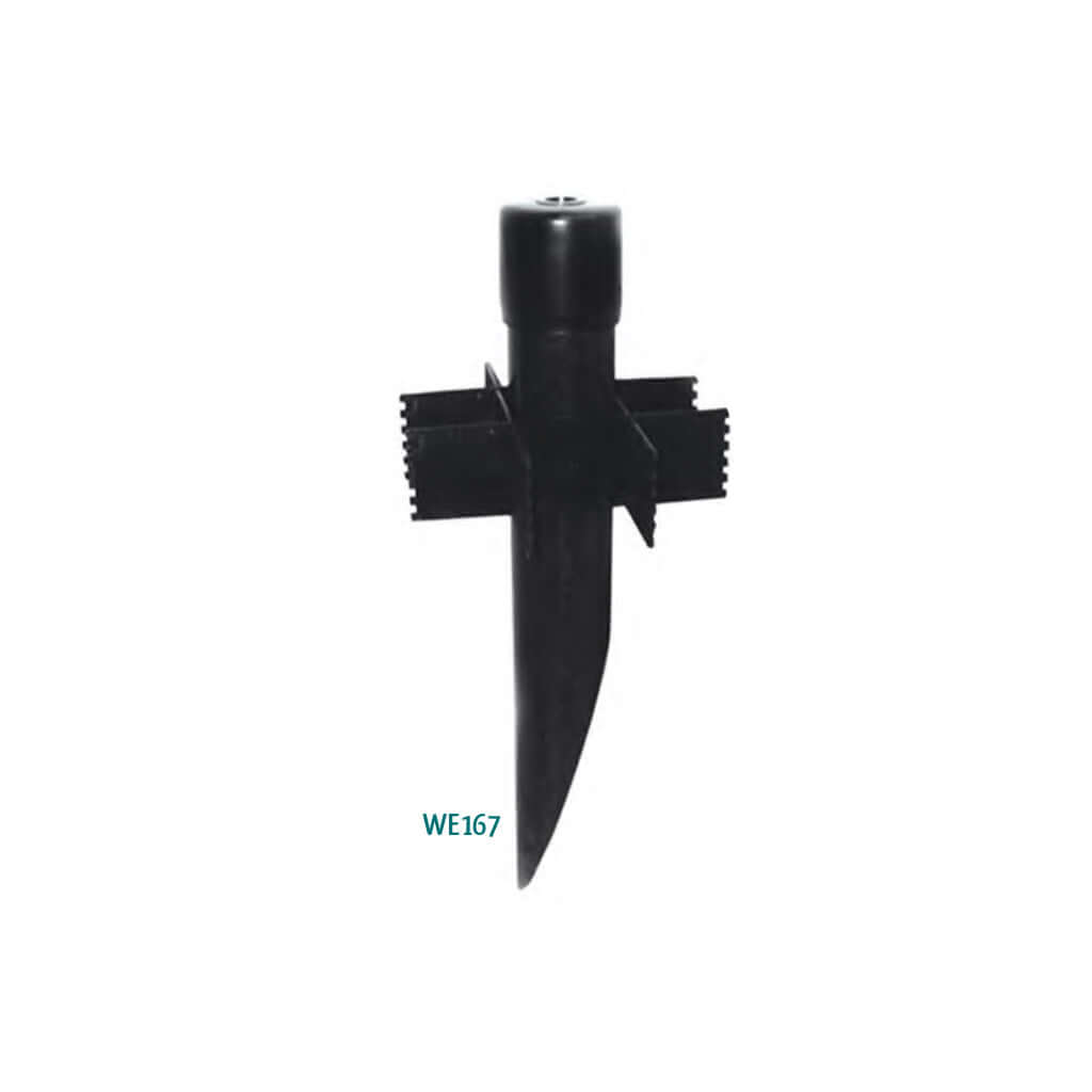 Westgate 3" diameter, 18" long PVC post for landscape lighting with in-ground stabilizing features.
