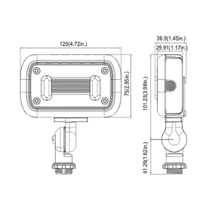 Dauer 490687 • 12V LED Mini Flood Light, 12W, 3000K