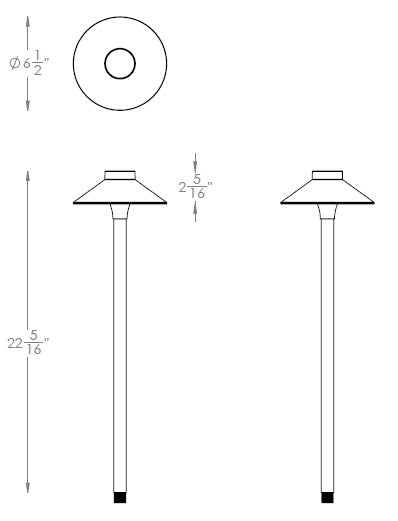 WAC 6841-CSBZ Tiki Colorscaping Path Light, RGBWW, 22in