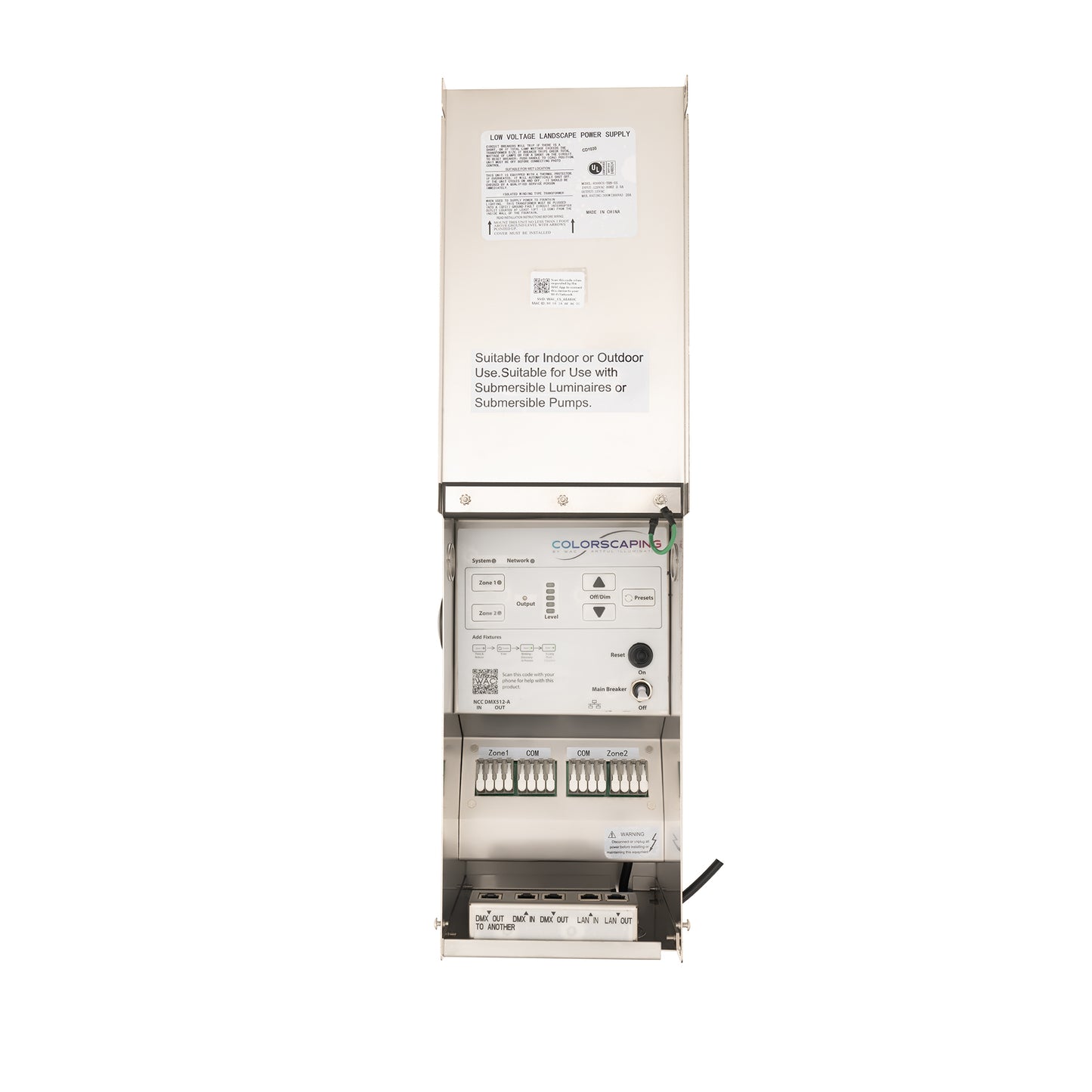 WAC Lighting 8150CS 150W Colorscaping Smart Transformer, Stainless Steel