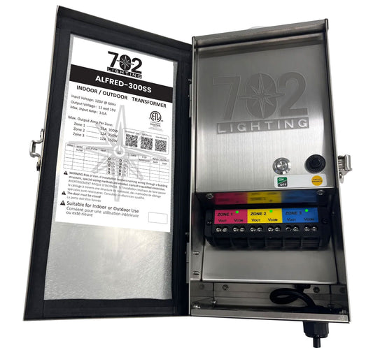702 Lighting 300W Smart Transformer with 3 Zones, plus Wi-Fi & Bluetooth App