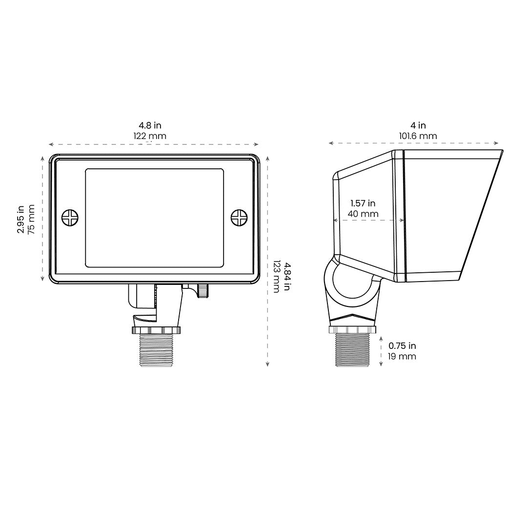 702 Lighting Bi G4/MR16 Drop-in Flood Light, Antique Brass [+ Frost & Hexcell]