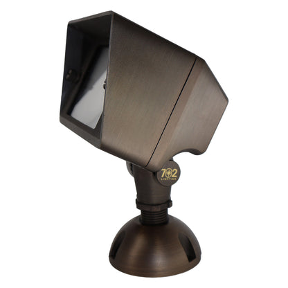 702 Lighting Bi G4/MR16 Drop-in Flood Light, Antique Brass [+ Frost & Hexcell]