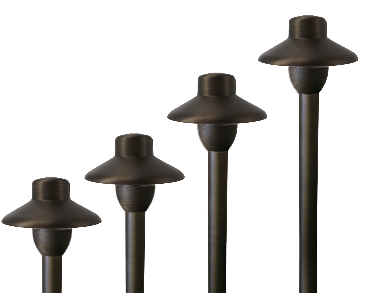 702 Lighting Drop-In Path Light Kit, G4 Module, GIGI Hat, 6in Bono Brass Riser