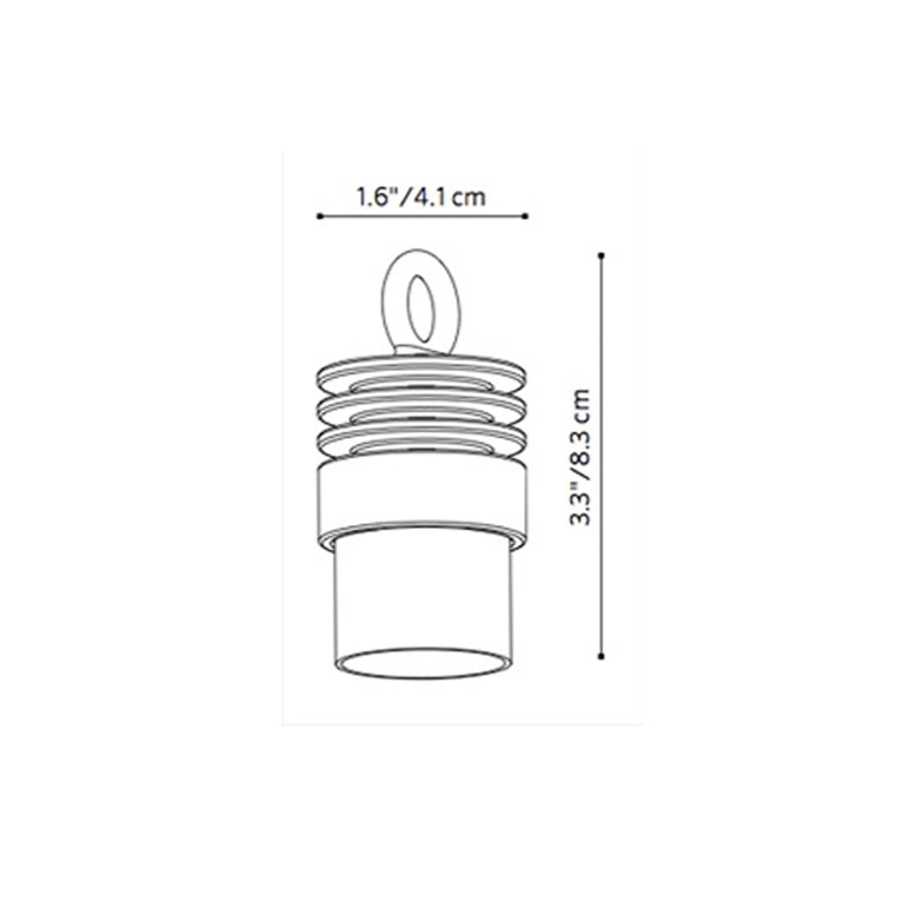 FX Luminaire LE-1LED-FB • Hanging Down Light in Black, 1 LED