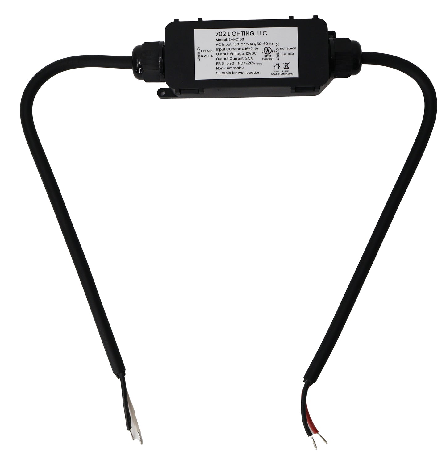 702 Lighting Frank 30W Voltage Transformer, 100-277V to 12V, fits in Powerpost