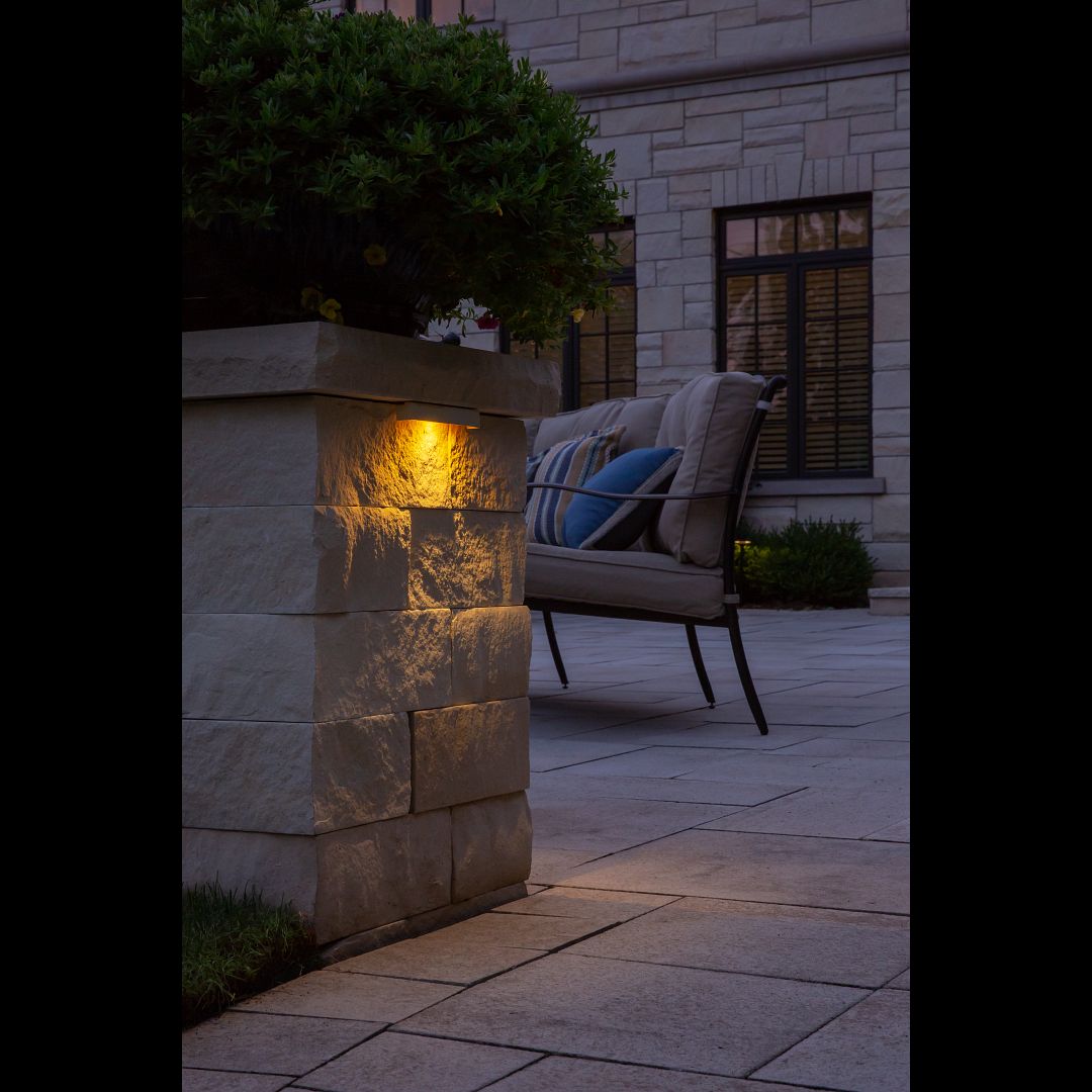 FX Luminaire LF1LEDWBZ - 2W Hardscape Wall Light, Warm 2700K,  Bronze Metallic