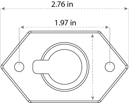 702 Lighting Mini Mounting Bracket - Antique Brass