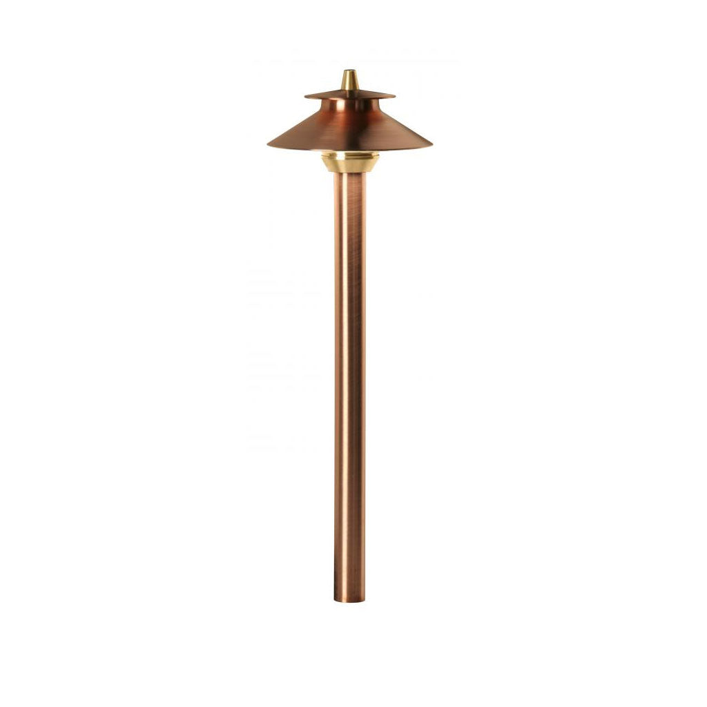 FX Luminaire PFNL12RCU - 12" Path Light with Copper finish, No Lamp