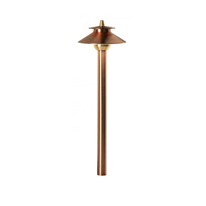 FX Luminaire PFNL12RCU - 12" Path Light with Copper finish, No Lamp