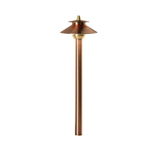 FX Luminaire PFNL12RCU - 12" Path Light with Copper finish, No Lamp