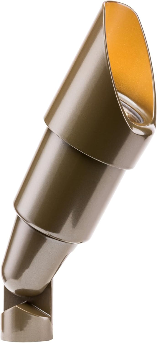 FX Luminaire RS-NL-LS-BZ MR16 Up Light with Long Shroud, Bronze Finish (No Lamp)