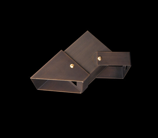 Unique Lighting QUA2-NL - Quasar2 Square Downlight in Weathered Brass, NL