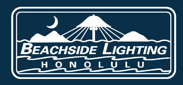 beachside logo, honolulu, outdoor lighting