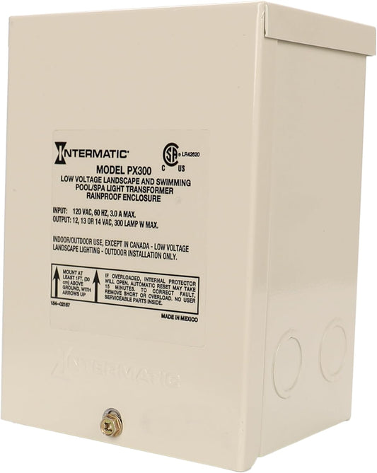 Intermatic PX300 • 300W Pool & Spa Transformer 12-14VAC • Beige