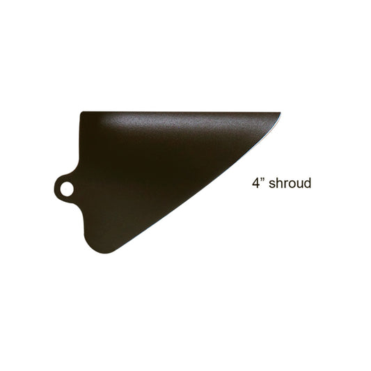 Dauer 490698 4" Mini Flood Extended Shroud - Small - Bronze