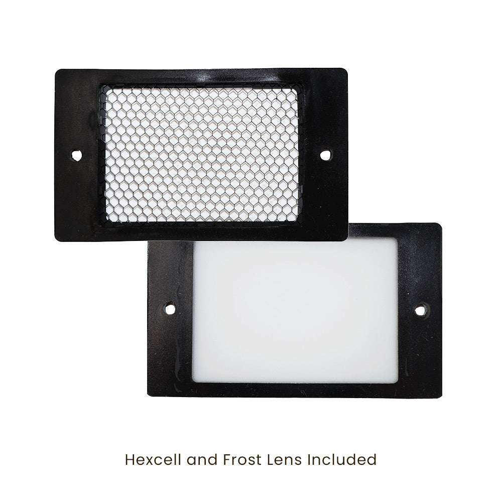 702 Lighting Bi G4/MR16 Drop-in Flood Light, Antique Brass [+ Frost & Hexcell]