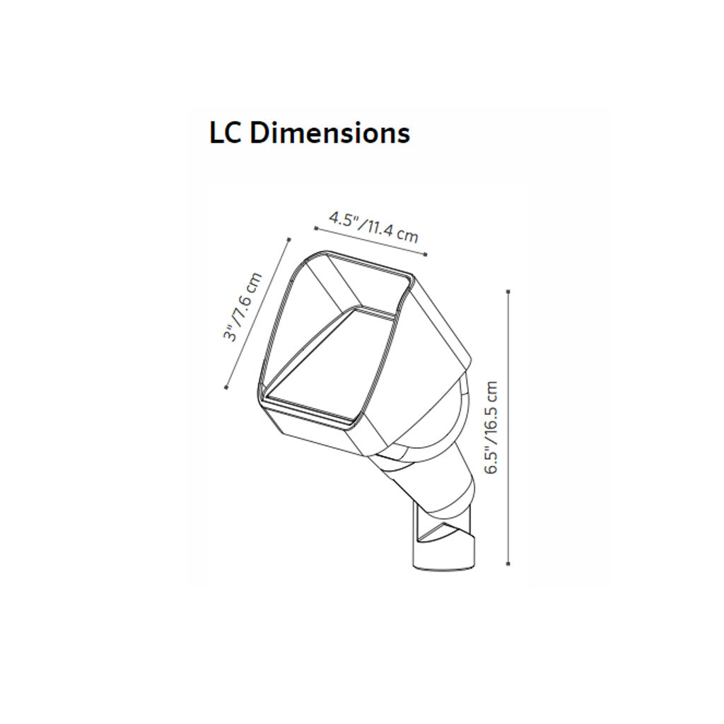FX Luminaire LCZDCBZ • LC Up Light, includes ZDC with Luxor, Bronze