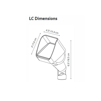 FX Luminaire LCZDCBZ • LC Up Light, includes ZDC with Luxor, Bronze