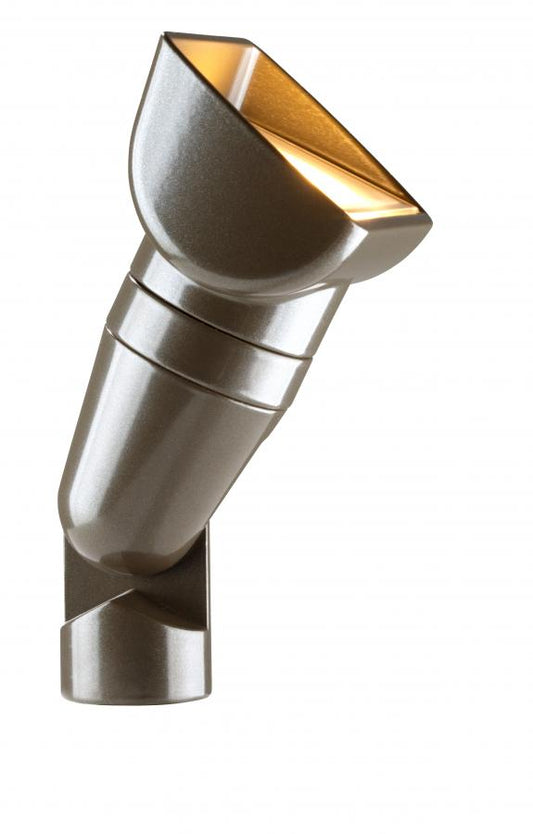 FX Luminaire QB 1LED Small Wall Wash in Bronze Metallic, Zone w/ Luxor