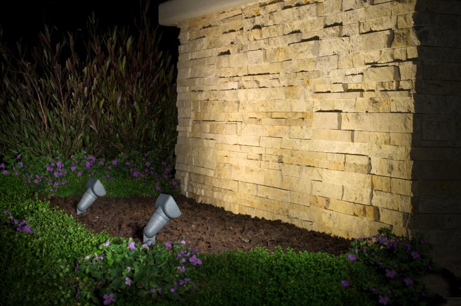 FX Luminaire QB 1LED Small Wall Wash in Bronze Metallic, Zone w/ Luxor