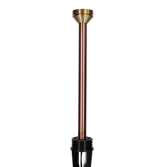 FX Luminaire 18" Grande Path Light Riser Assembly with 3LED, Copper [CU]