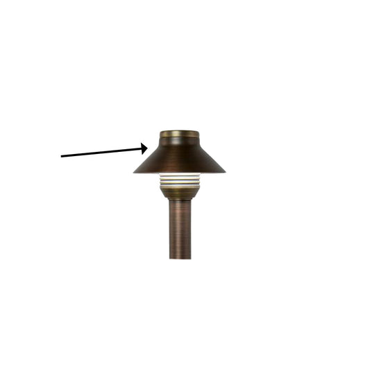 FX Luminaire Designer HC LED Path Light Top Assembly in Bronze Metallic [HCLEDTABZ]