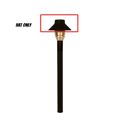 FX Luminaire HC LED Path Hat Top Assembly in Flat Black