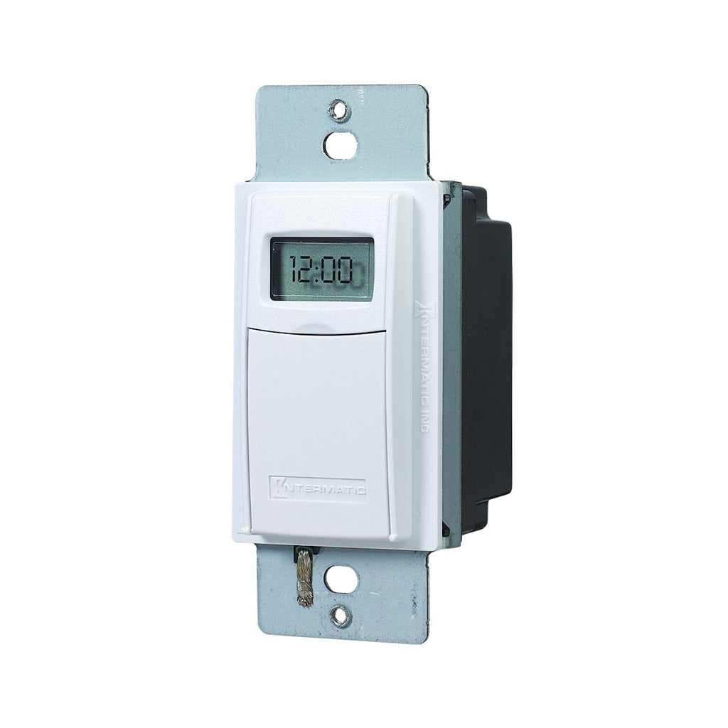 Intermatic EI600WC • Heavy-Duty 7-Day Programmable Timer • 120-277 VAC, 20A • White Color