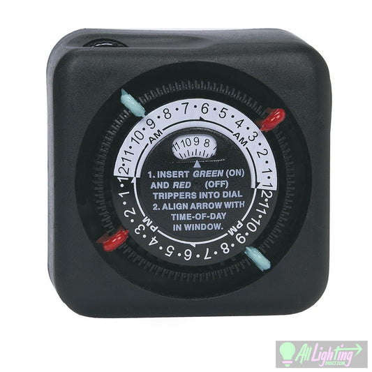 Intermatic Analog TImer, TN111, Black with trippers