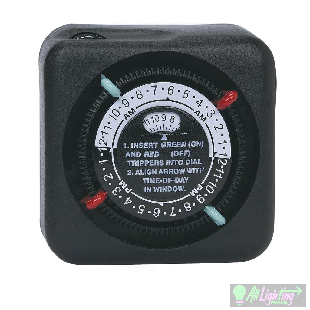 Intermatic (TN111RM40) 24 Hour Analog Landscape Lighting Timer [2 PACK] 2 sets of trippers