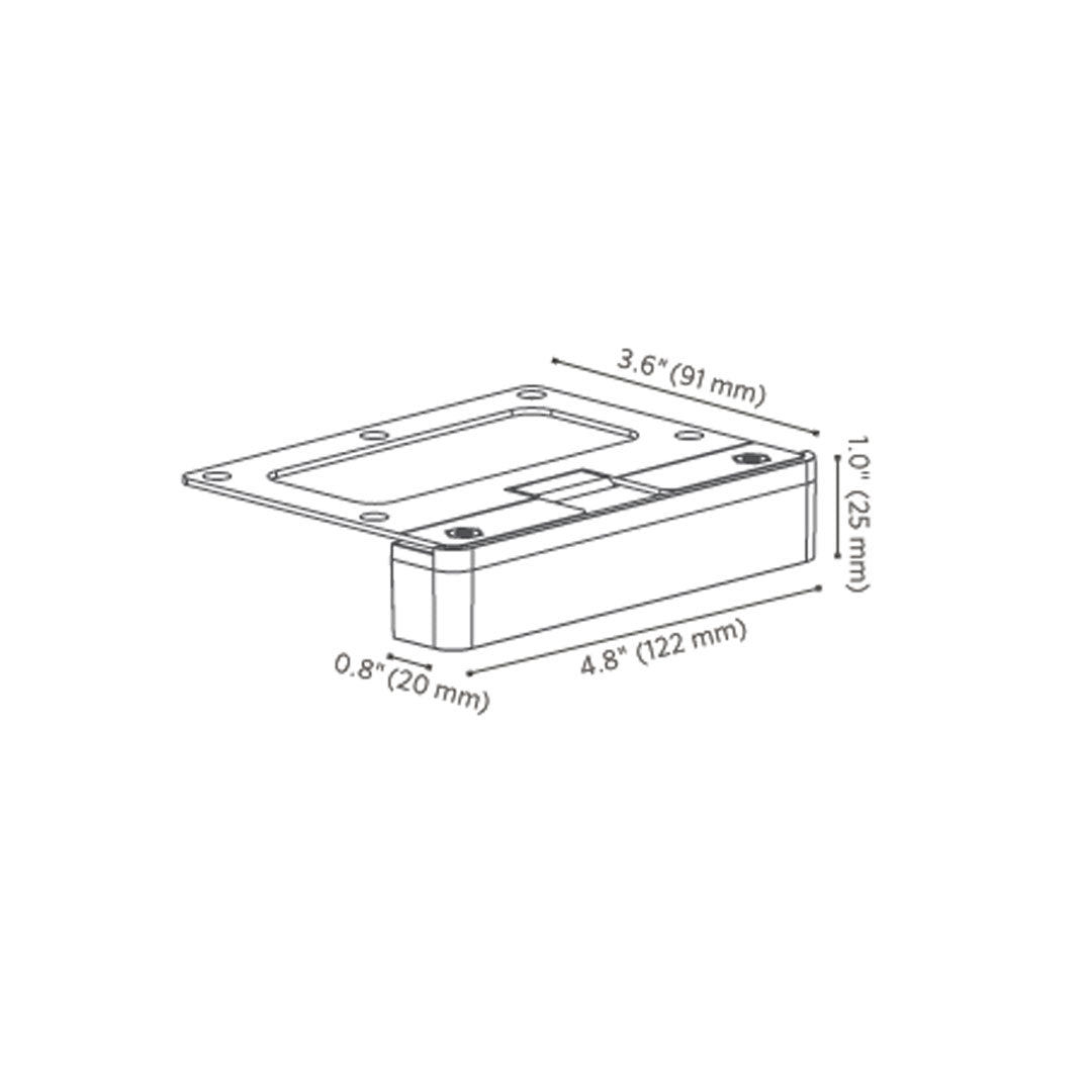 FX Luminaire LDLED20WBZ - Small G4 20W Equiv. Ledge Light, 2700K, Bronze Metallic