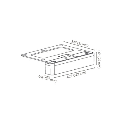 FX Luminaire LDLED20WBZ - Small G4 20W Equiv. Ledge Light, 2700K, Bronze Metallic