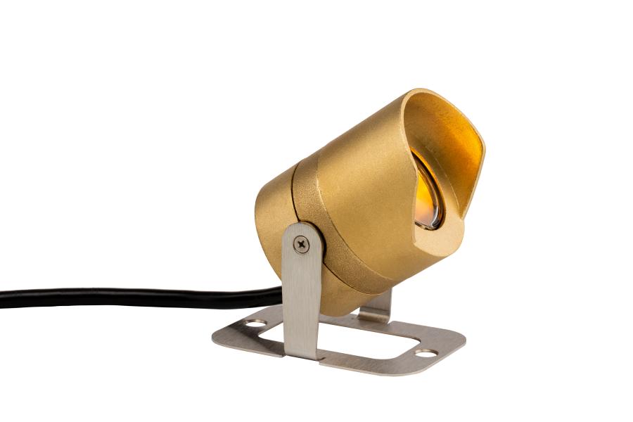 FX Luminaire LL 1LED Underwater Pond or Fountain Light, in Brass [LL-1LED-BS]