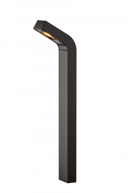 FX Luminaire Modern J Shaped Path Light in Flat Black