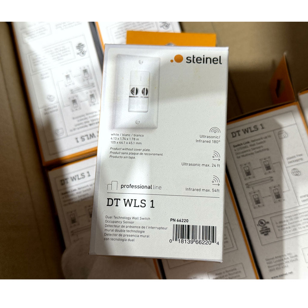 Steinel Dual Tech Wall Switch Occupancy Sensor | DT WLS 1 #66220