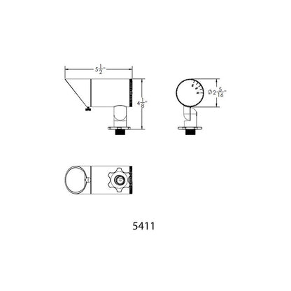 WAC 5411-27BZ • 3W InterBeam Accent Light • 2700K • 20°-60° • Bronze