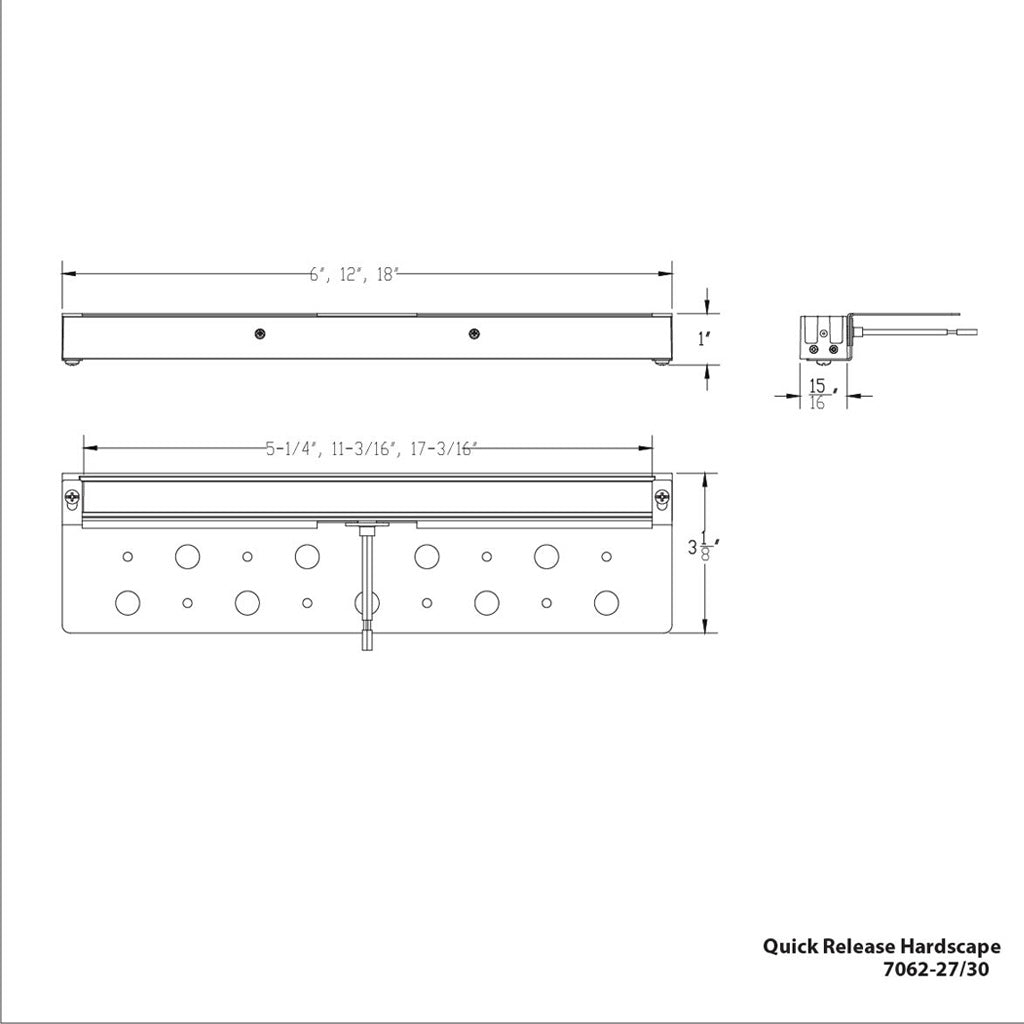 WAC 7062-27/30BZ • 6" - 4.5W Hardscape Quick Connect • 2700K or 3000K • Bronze