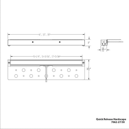 WAC 7062-27/30BZ • 6" - 4.5W Hardscape Quick Connect • 2700K or 3000K • Bronze