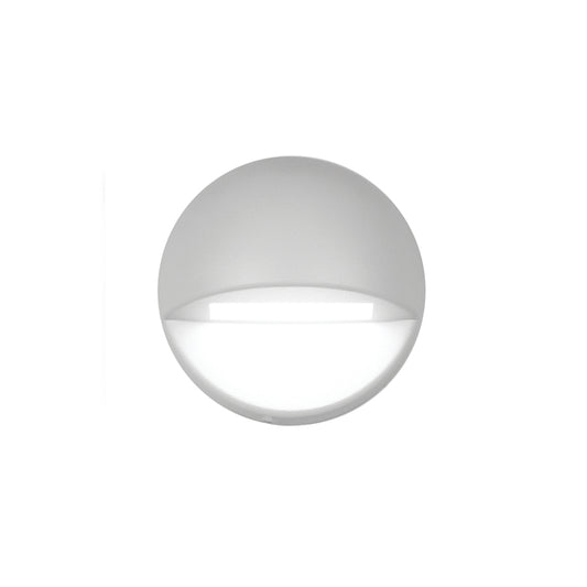 WAC 3011 Round Deck & Patio Light in White (Alum) 3000K